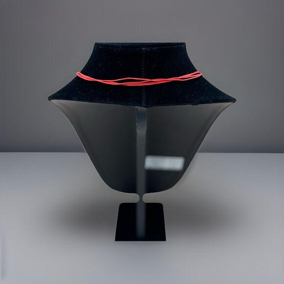 Boho Red Cord Necklace W/ Howlite  Beads and Coin Pendant Lucky Charm Jewelry - Picture 4 of 4